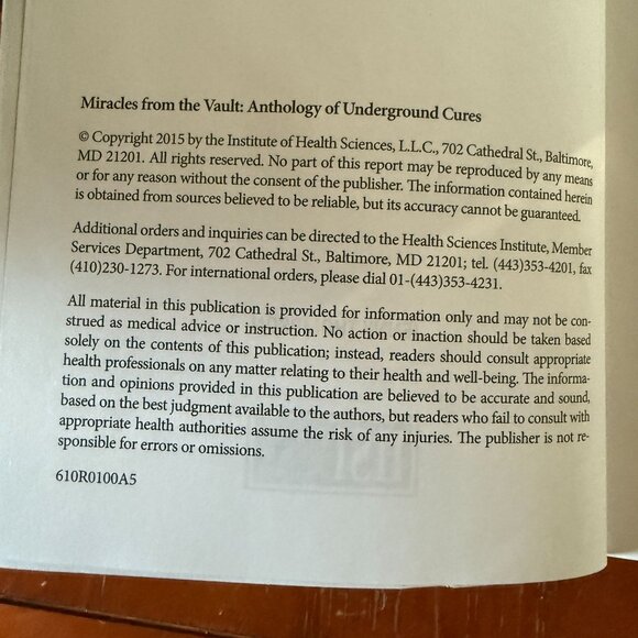 Miracles From The Vault Anthology of Underground Cures by  Jenny Thompson   2015 - Picture 3 of 4